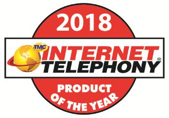 2018 INTERNET TELEPHONY Product of the Year Badge