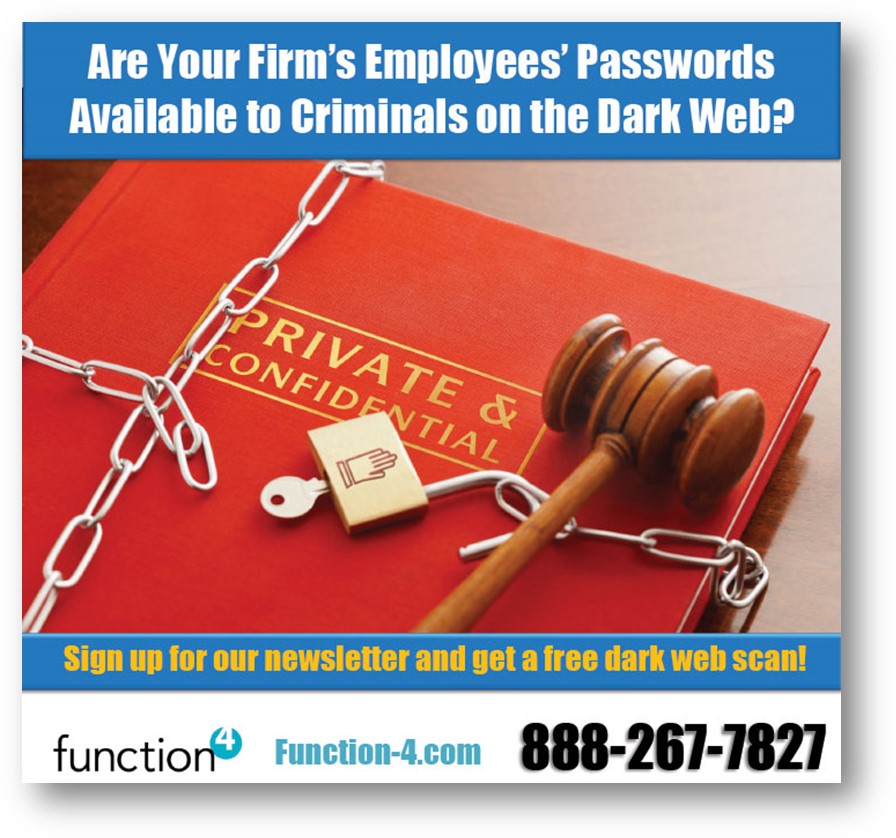 Are Your Firm's Employees' Passwords Available to Criminals on the Dark Web?