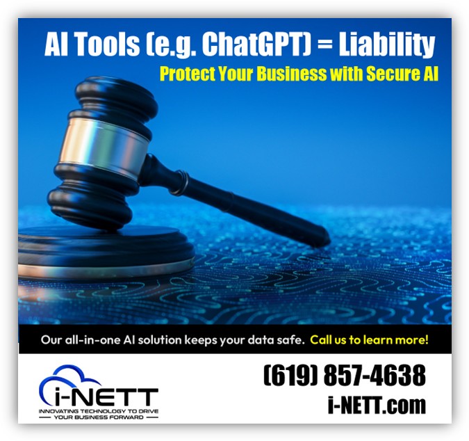 Judge's gavel on circuit board warning AI tools like ChatGPT create significant business liability and financial exposure