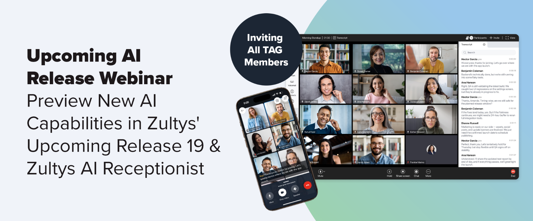 Upcoming AI Release Webinar - Inviting All TAG Members