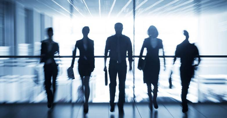 Business People in Shadows