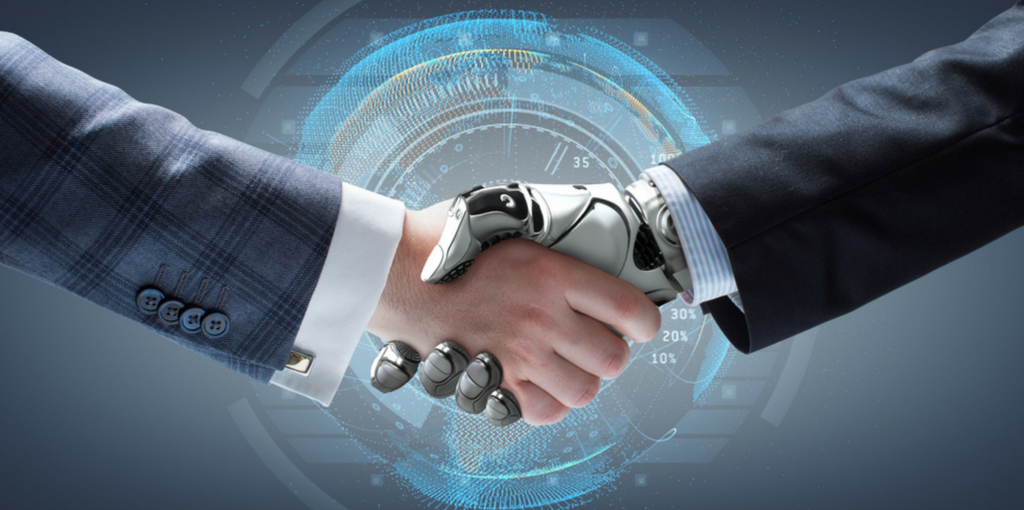 Human and AI working together