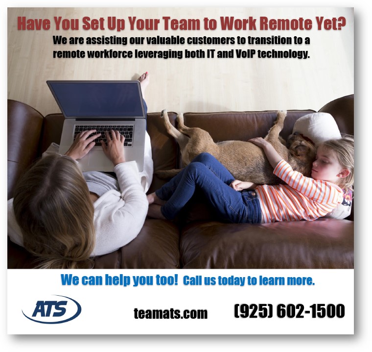 TAG Internal Email Marketing - Remote Workforce campaign flyer Ad