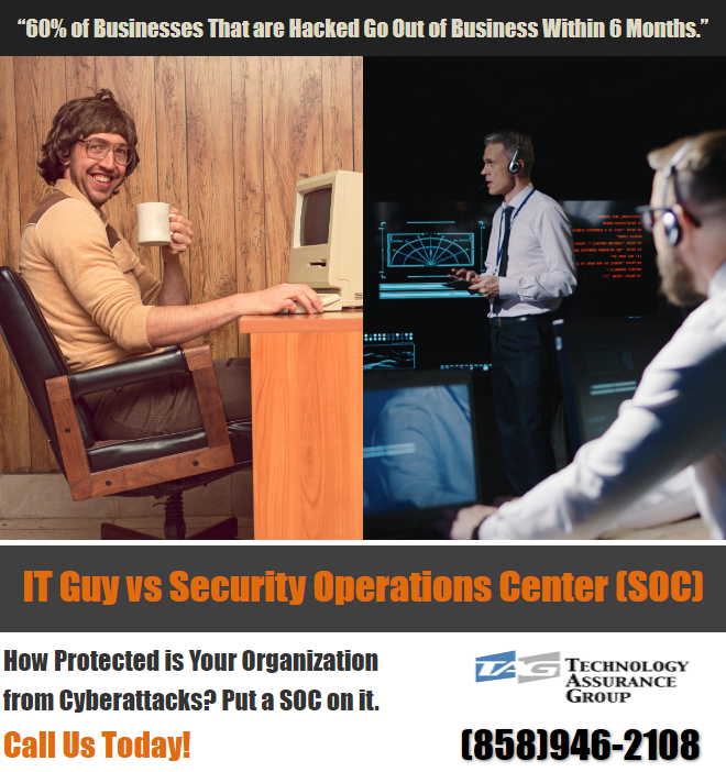 'The only thing more expensive than hiring a SOC is a cyber attack.' Security Operations Center Ad 3