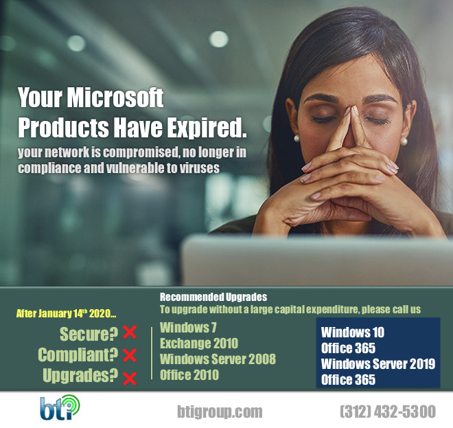 TAG Internal Email Marketing Windows 7 is dead campaign flyer Ad