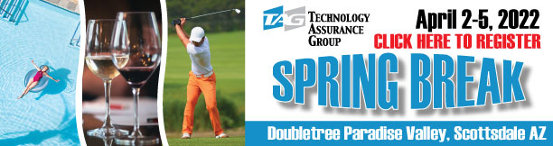 TAG Spring Break April 2-5, 2022 DoubleTree Paradise Valley, Scottsdale, AZ Click Here to Register