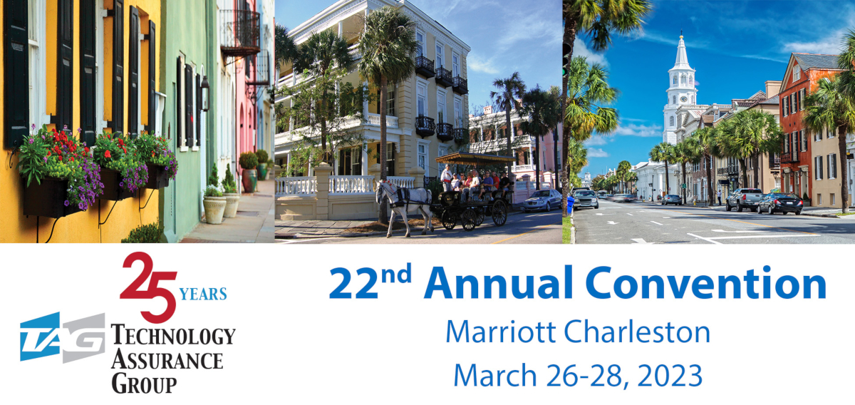 Register Now: 22nd Annual TAG Convention, March 26-28, 2023, Marriott Charleston