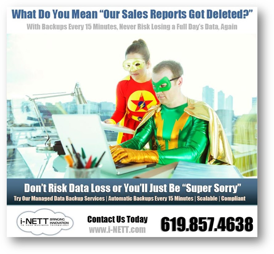 I-Nett Managed Data Backup Ads