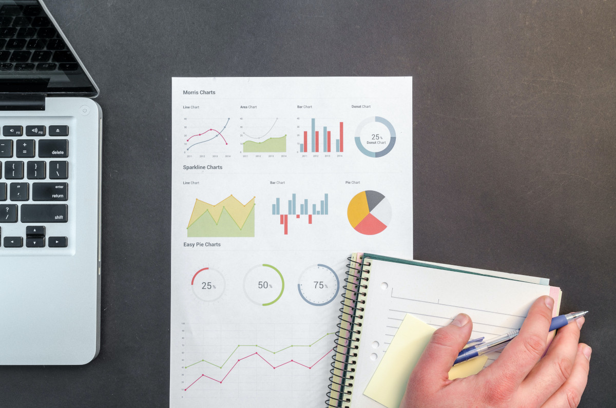 Visualization of data on a piece of paper