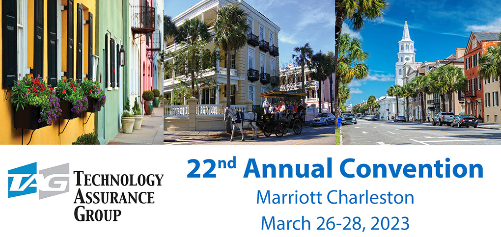 22nd Annual TAG Convention, March 26-28, 2023, Marriott Charleston