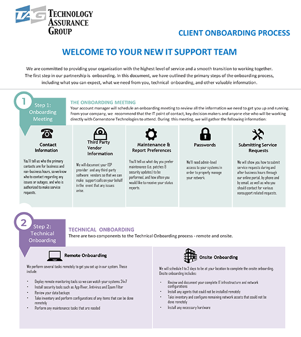 IT Onboarding / Welcome Packet